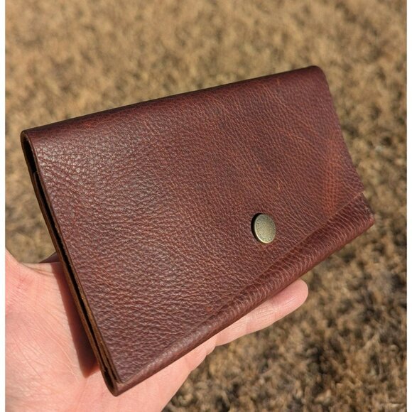 NEW Portland Leather Goods PLG Rancher Wallet Nutmeg Brown - Picture 2 of 10